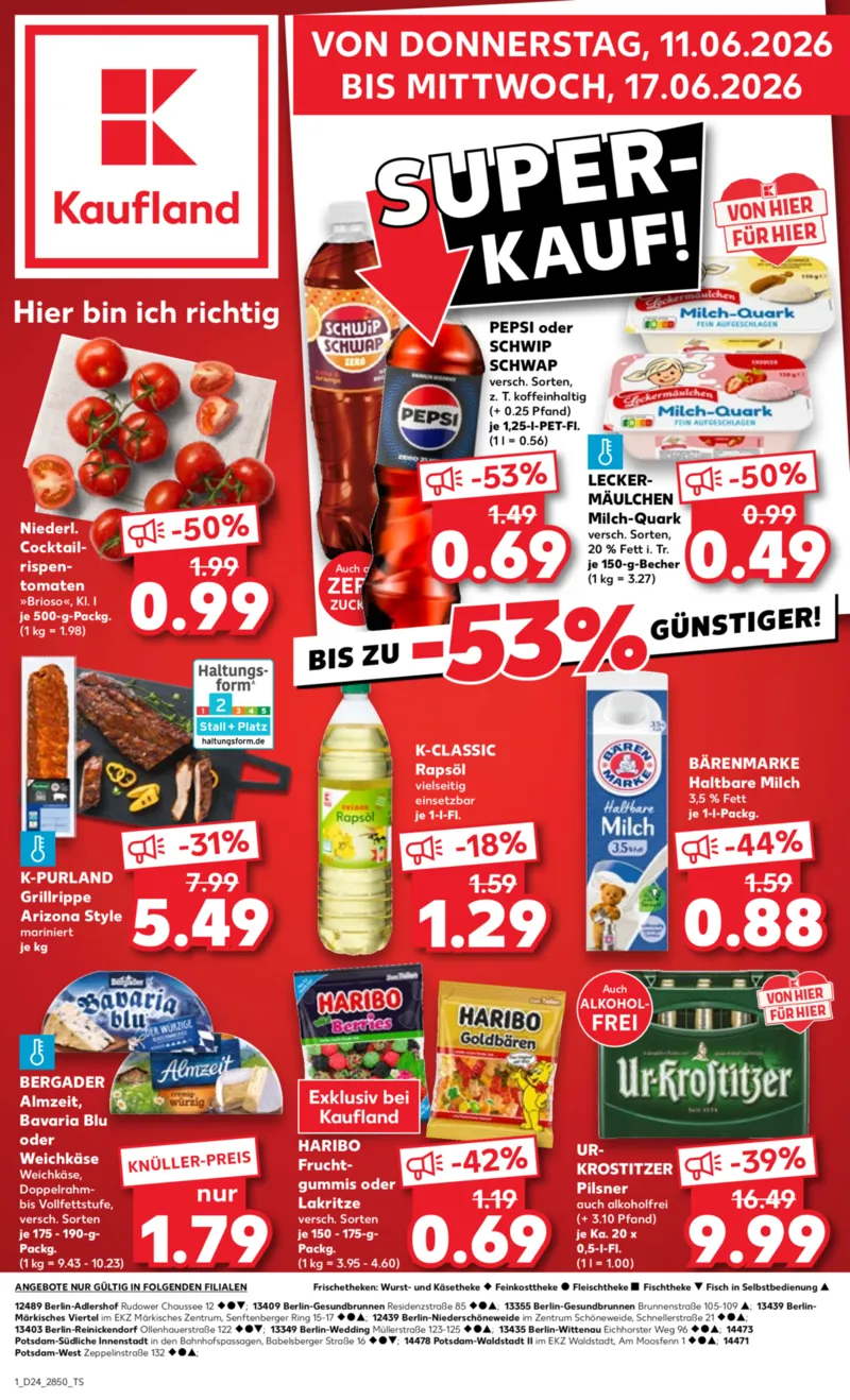 Kaufland Prospekt vom 11.06.2026, Seite 1