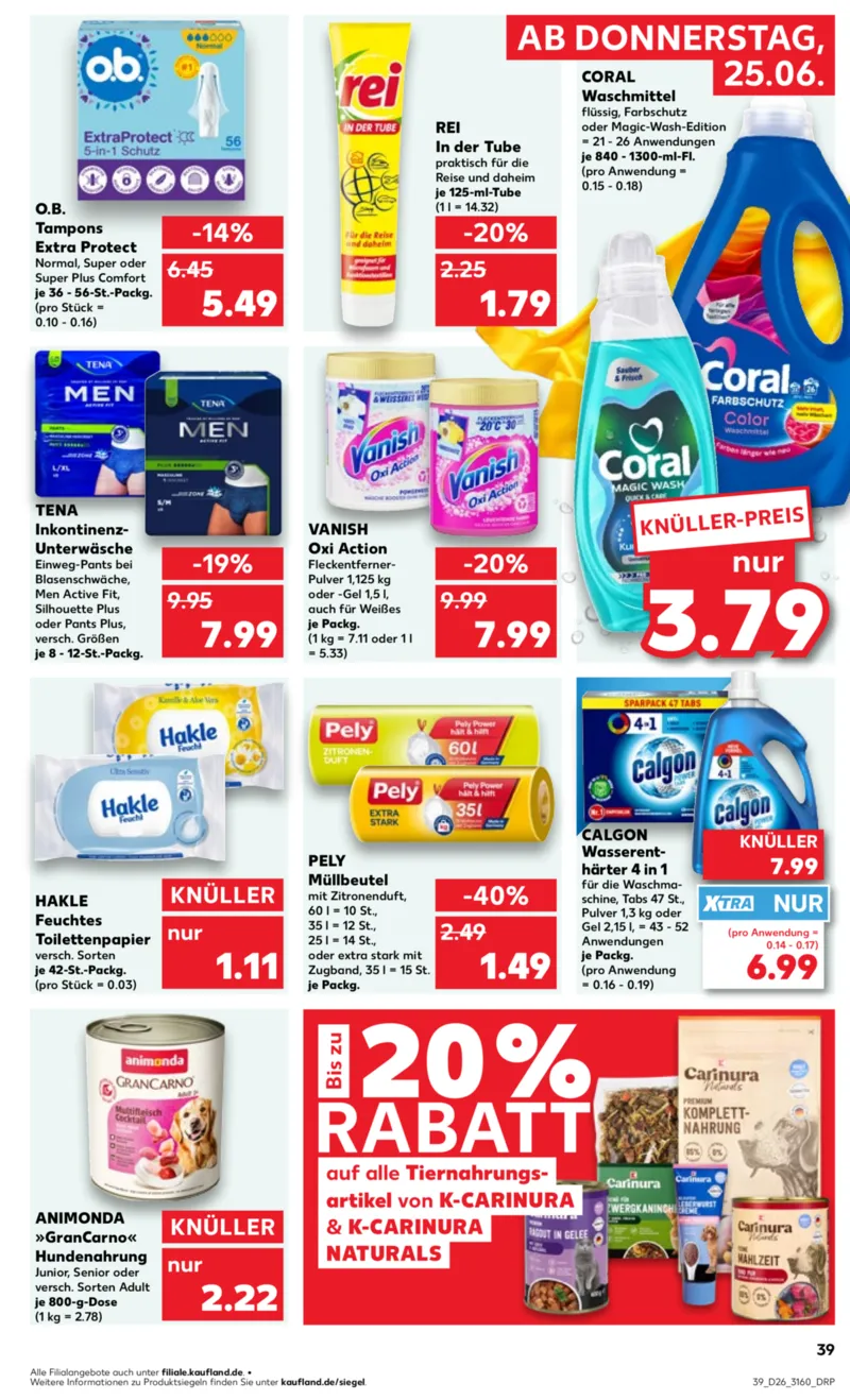 Kaufland Prospekt vom 25.06.2026, Seite 39