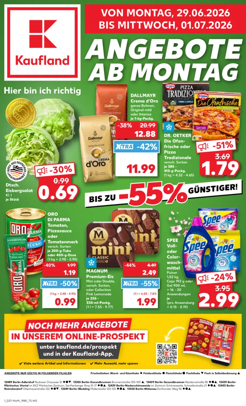 Kaufland Prospekt vom 29.06.2026, Seite 1
