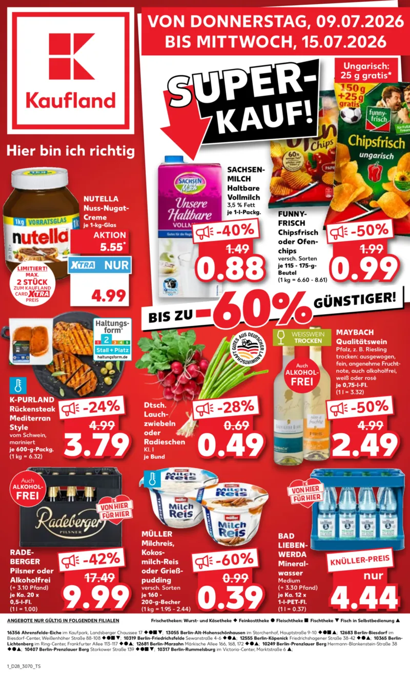 Kaufland Prospekt vom 09.07.2026, Seite 1