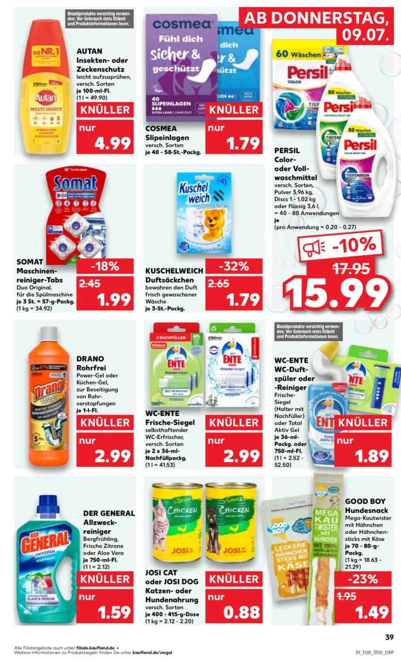 Kaufland Prospekt vom 09.07.2026, Seite 39