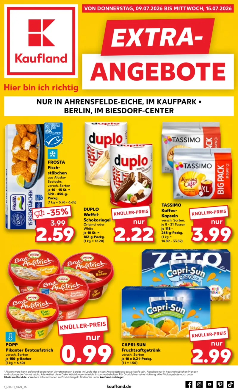 Kaufland Prospekt vom 09.07.2026, Seite 1