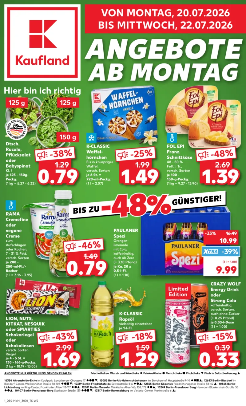 Kaufland Prospekt vom 20.07.2026, Seite 1