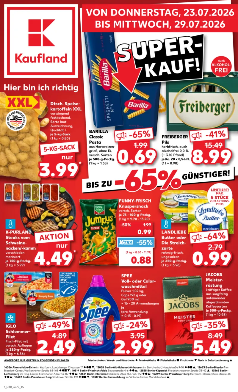 Kaufland Prospekt vom 23.07.2026, Seite 1