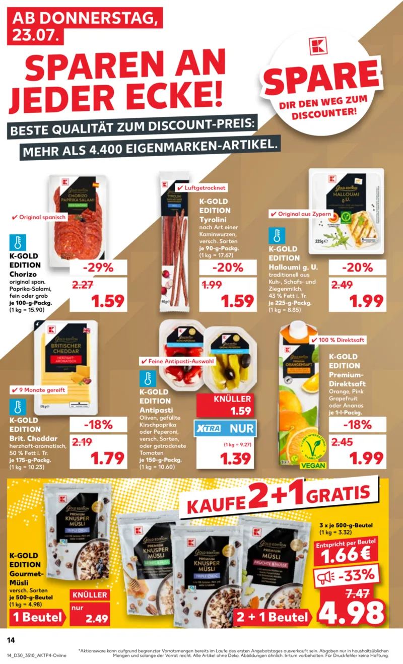 Kaufland Prospekt vom 23.07.2026, Seite 14