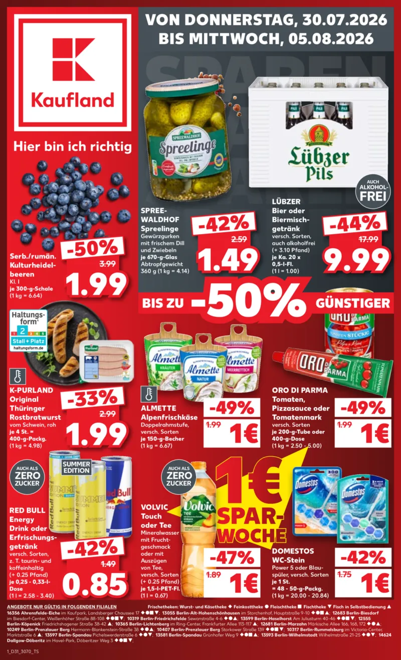 Kaufland Prospekt vom 30.07.2026, Seite 1