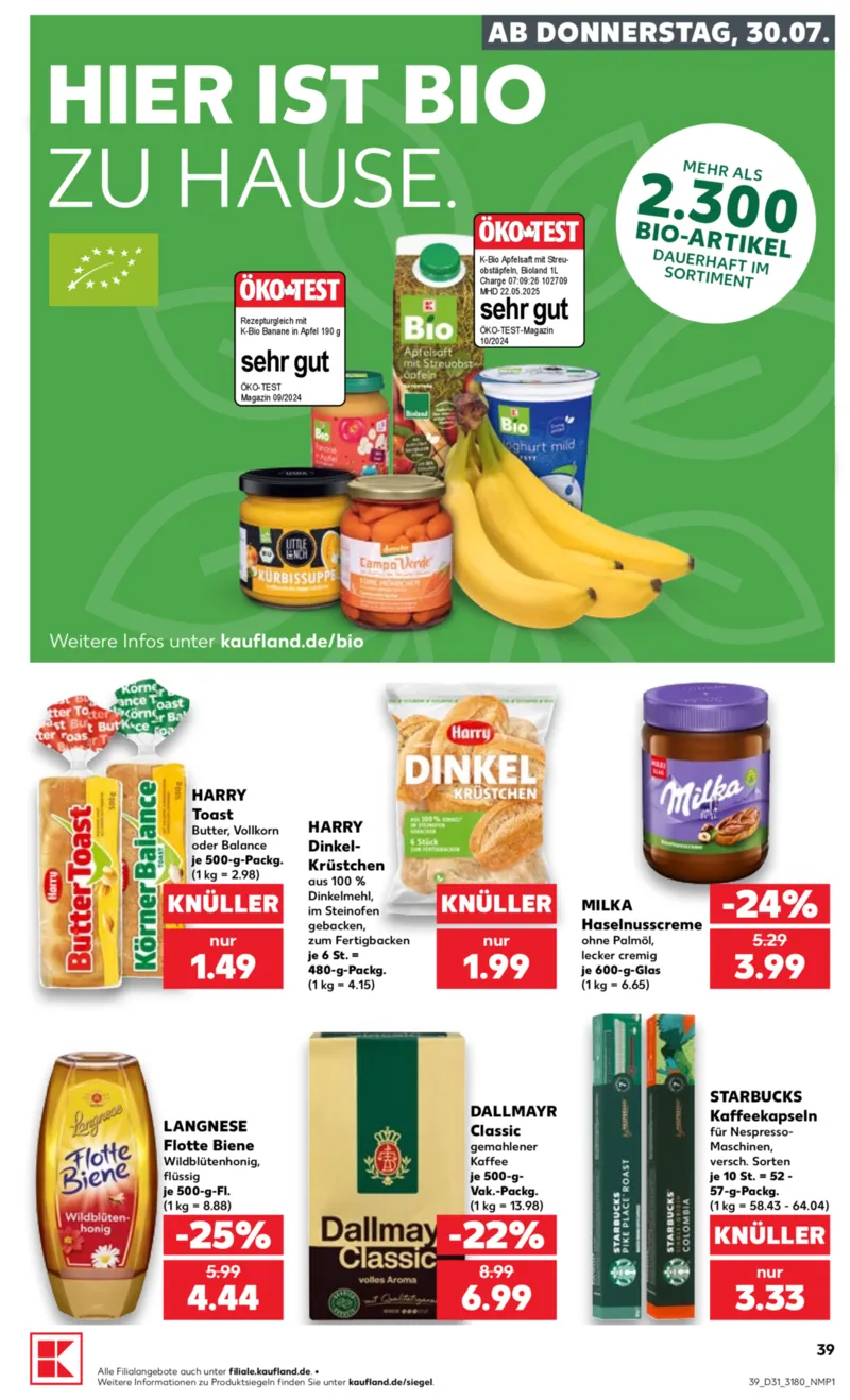 Kaufland Prospekt vom 30.07.2026, Seite 39