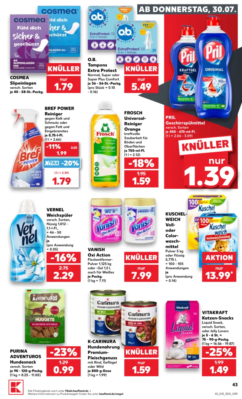 Kaufland Prospekt vom 30.07.2026, Seite 43