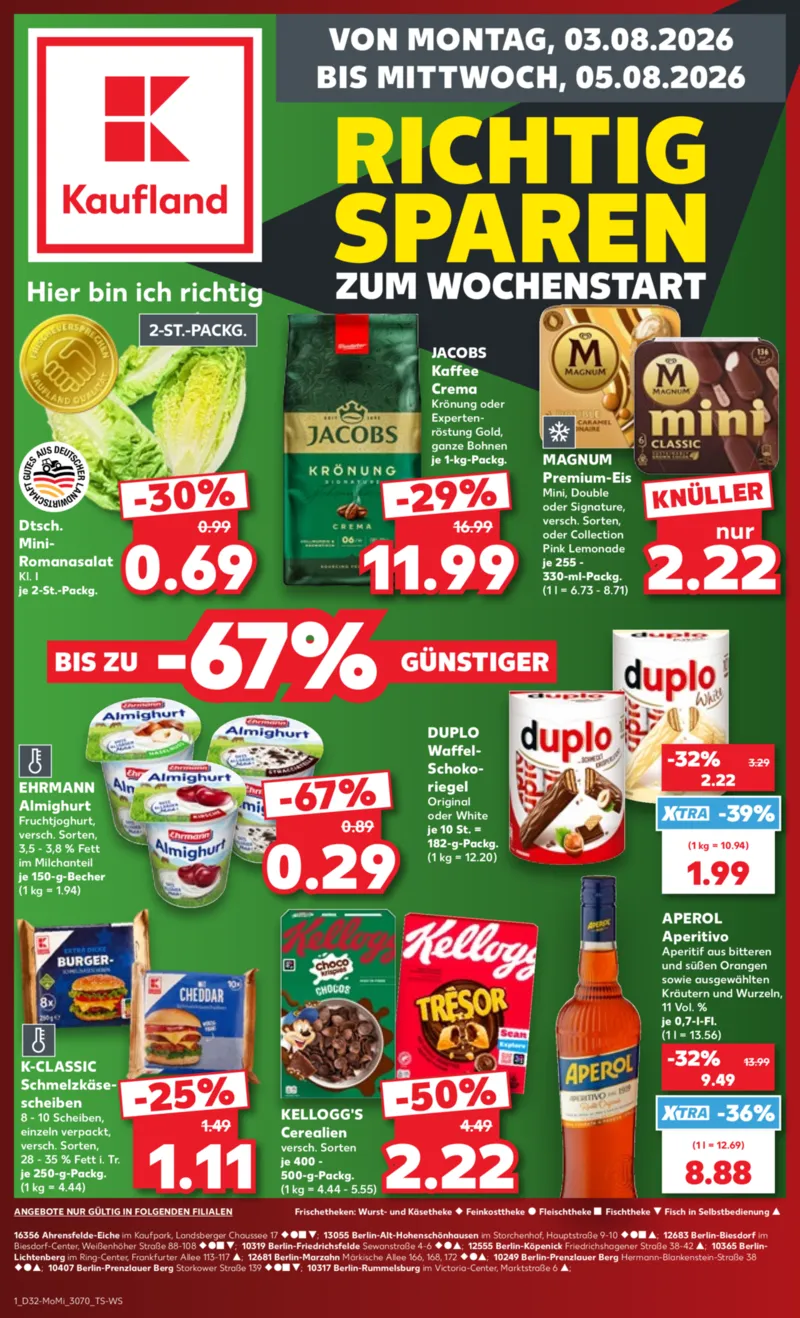 Kaufland Prospekt vom 03.08.2026, Seite 1