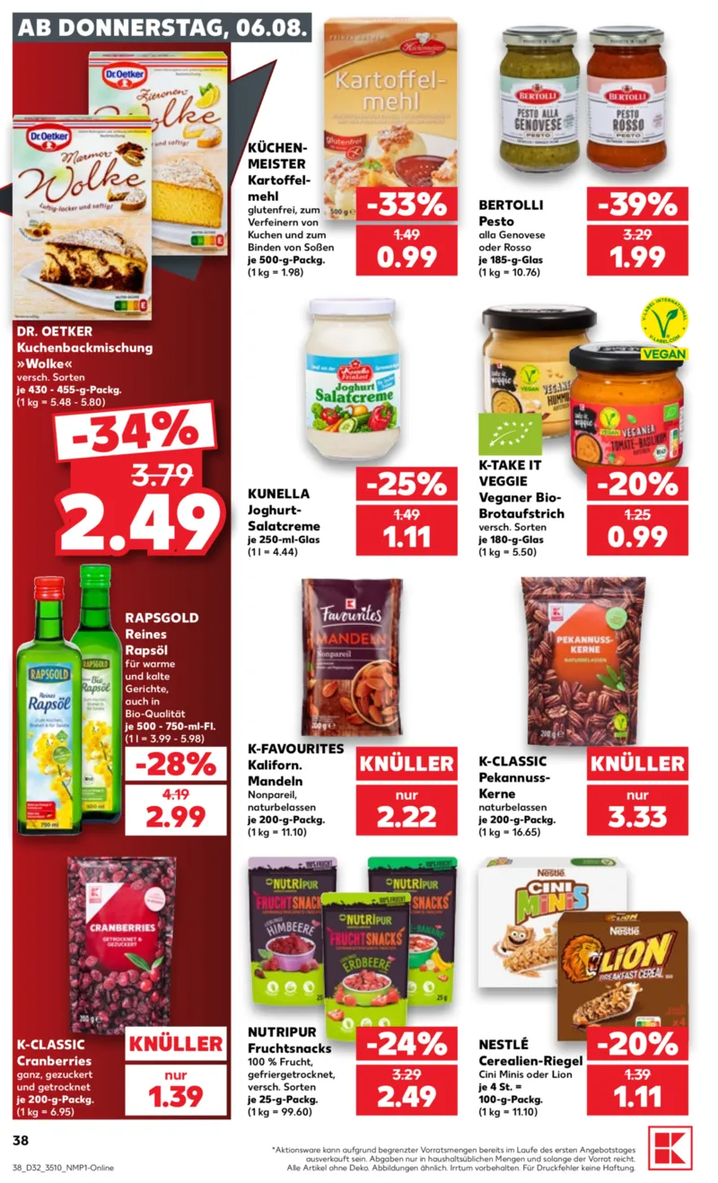Kaufland Prospekt vom 06.08.2026, Seite 38