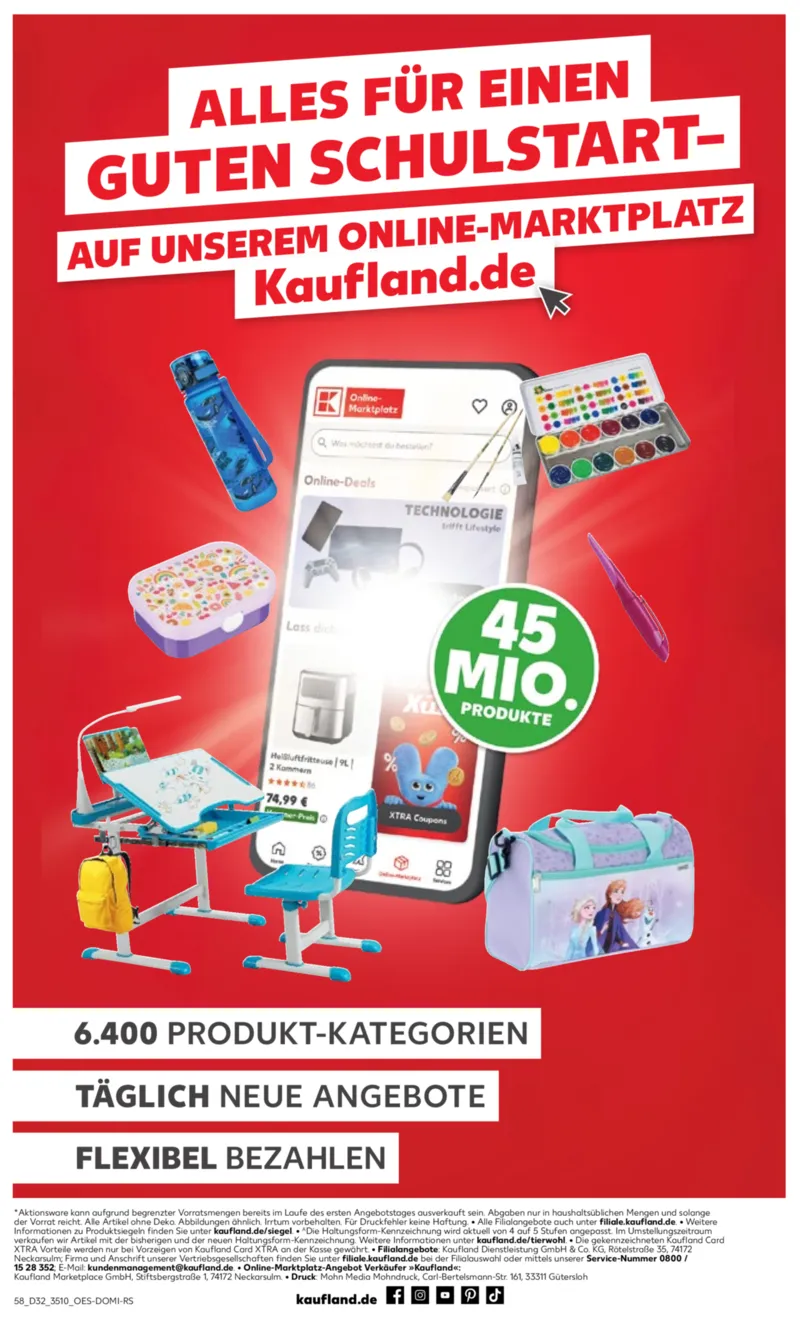 Kaufland Prospekt vom 06.08.2026, Seite 58