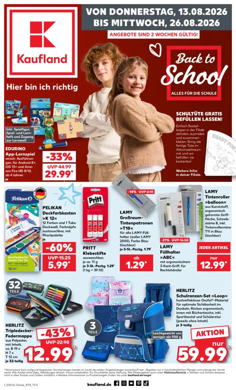 Kaufland Prospekt vom 13.08.2026, Seite 1