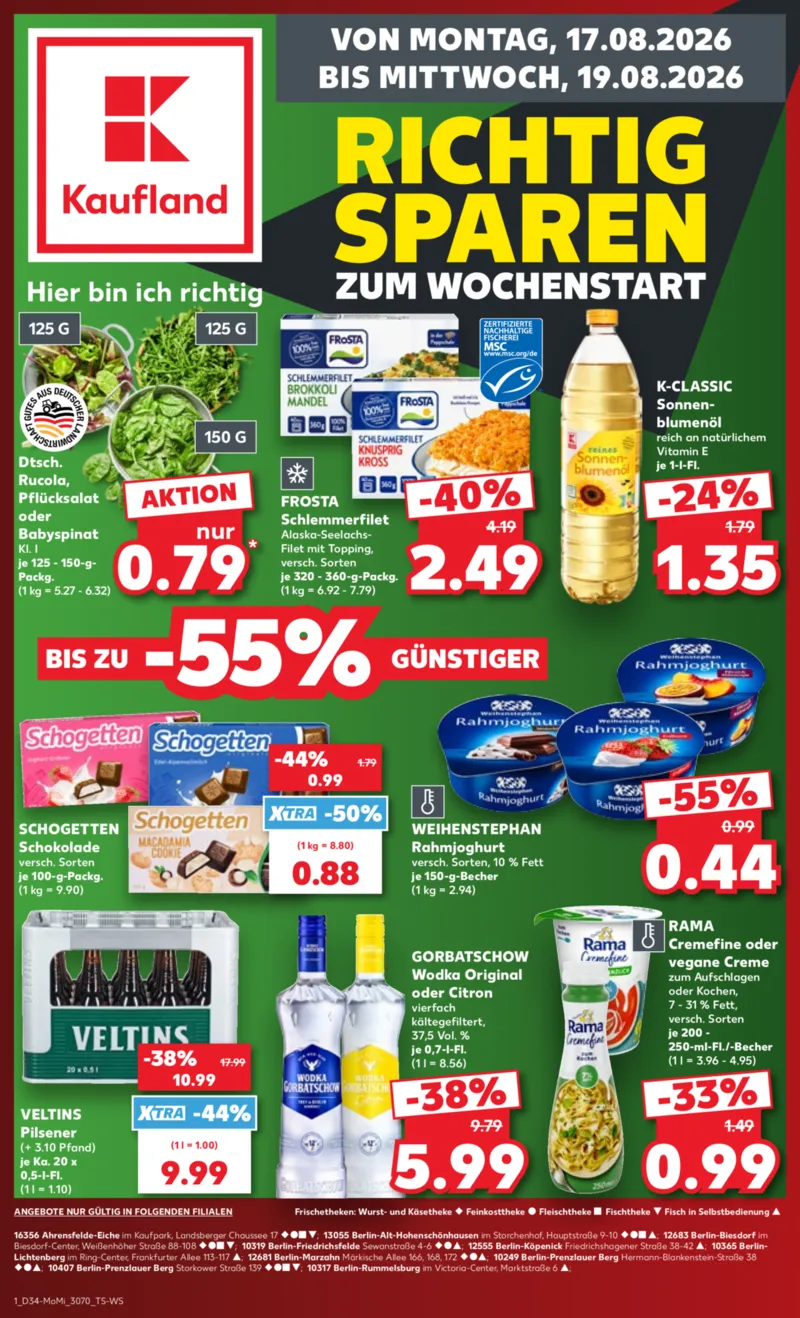 Kaufland Prospekt vom 17.08.2026, Seite 1