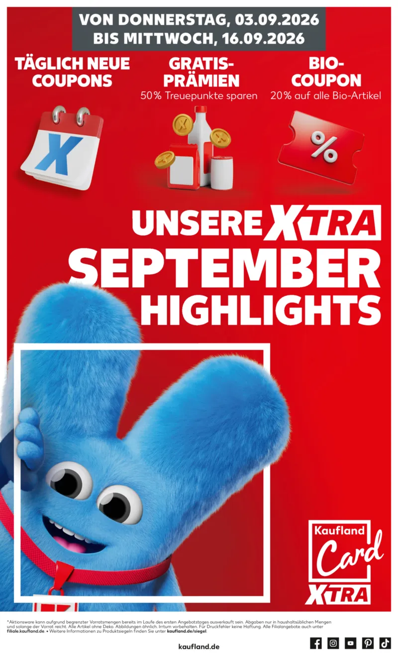 Kaufland Prospekt vom 03.09.2026, Seite 1