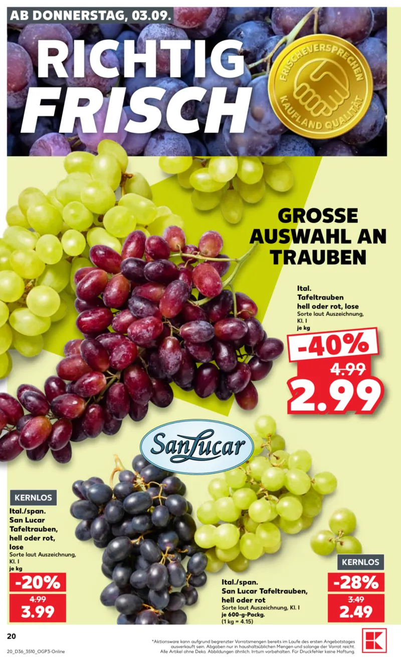 Kaufland Prospekt vom 03.09.2026, Seite 20