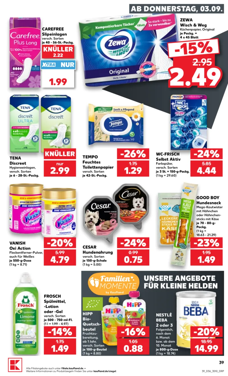 Kaufland Prospekt vom 03.09.2026, Seite 39