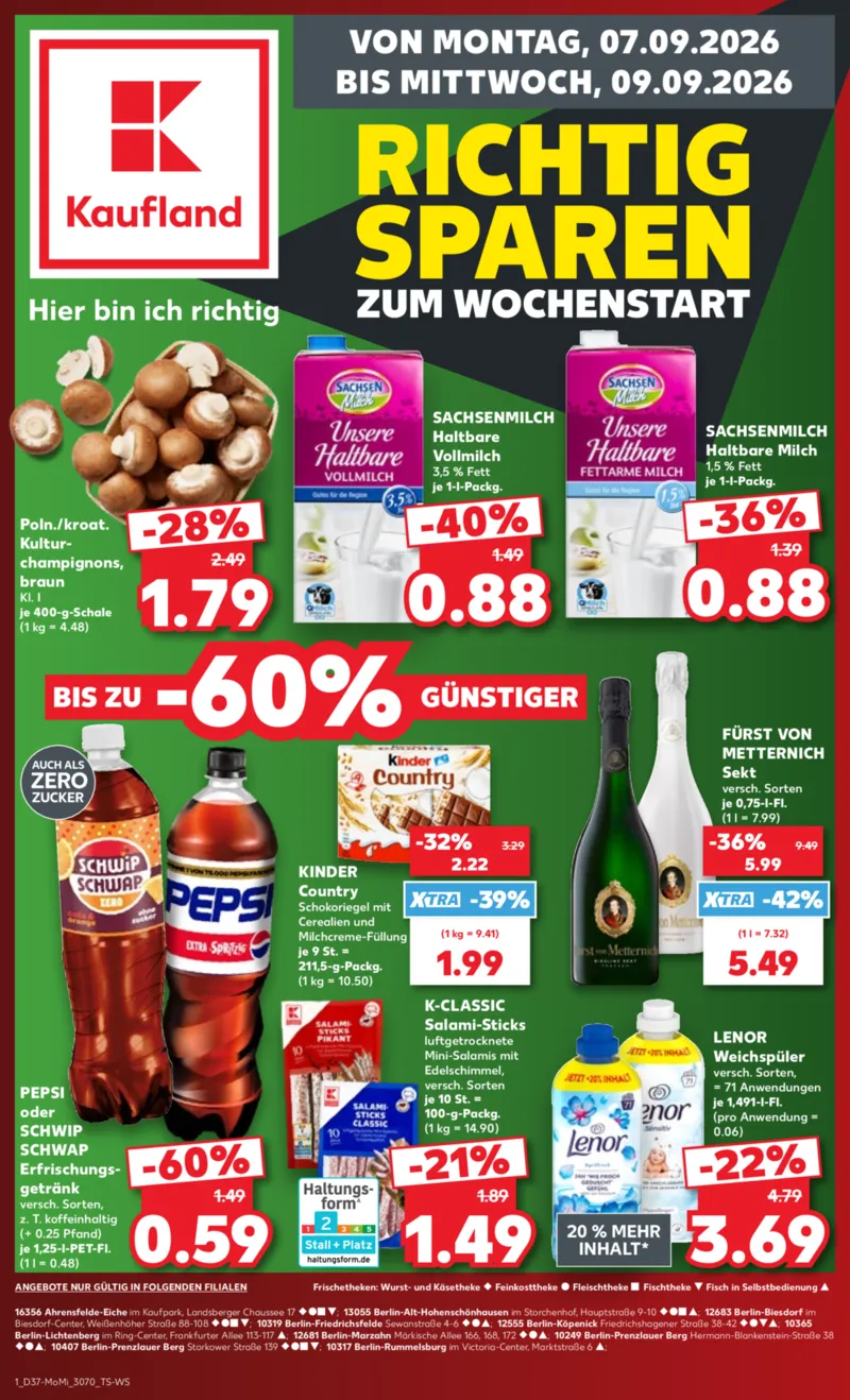 Kaufland Prospekt vom 07.09.2026, Seite 1