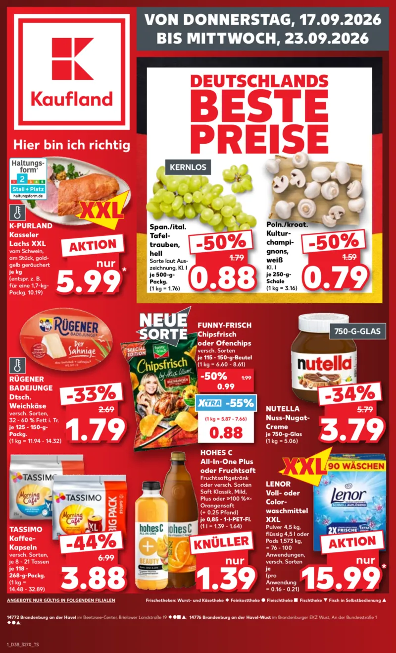 Kaufland Prospekt vom 17.09.2026, Seite 1