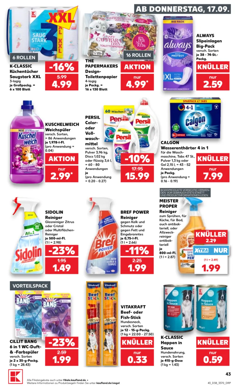 Kaufland Prospekt vom 17.09.2026, Seite 43