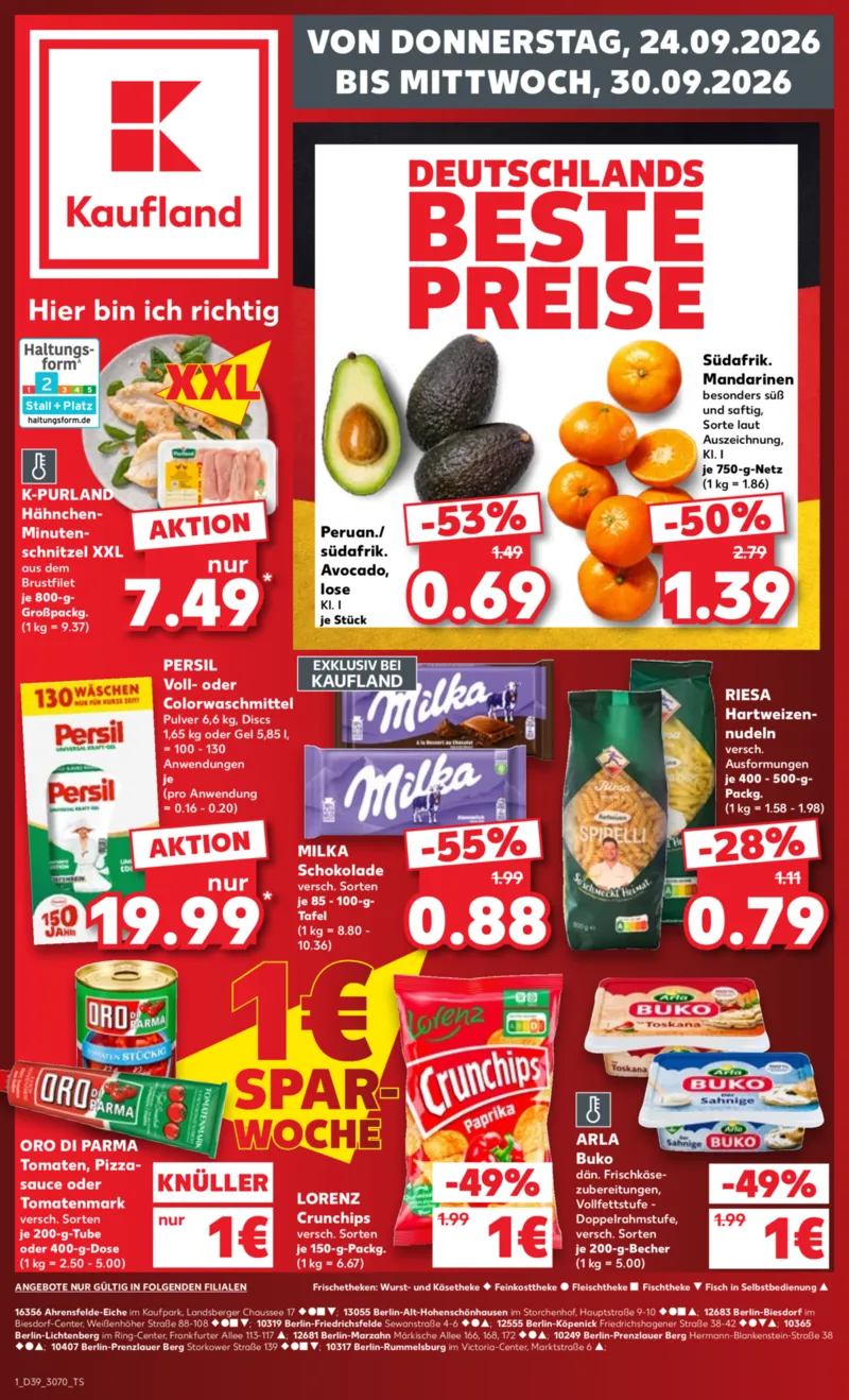 Kaufland Prospekt vom 24.09.2026, Seite 1