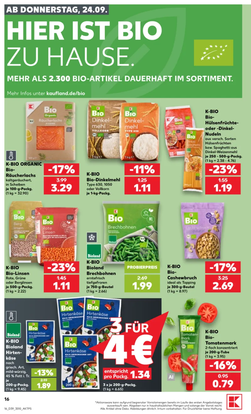 Kaufland Prospekt vom 24.09.2026, Seite 16
