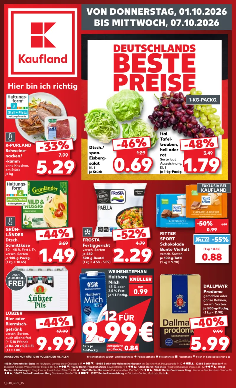 Kaufland Prospekt vom 01.10.2026, Seite 1