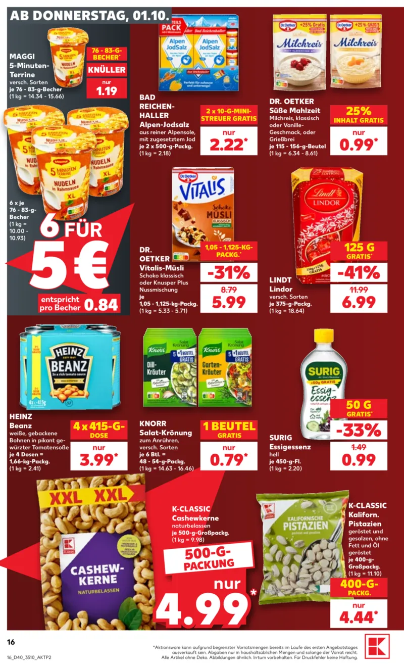 Kaufland Prospekt vom 01.10.2026, Seite 16
