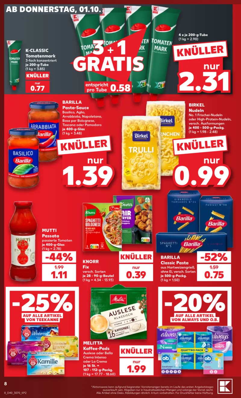 Kaufland Prospekt vom 01.10.2026, Seite 8