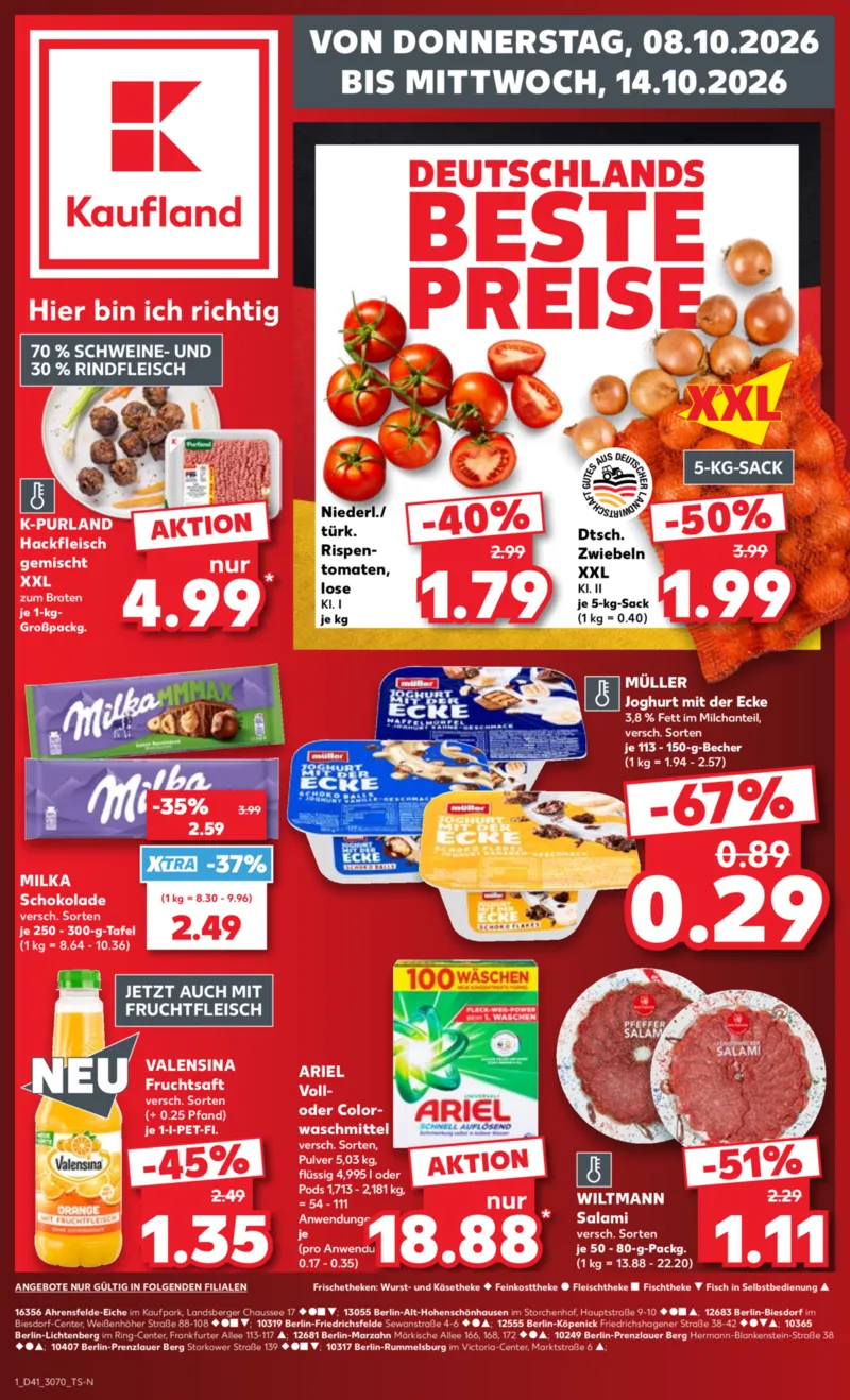 Kaufland Prospekt vom 08.10.2026, Seite 1