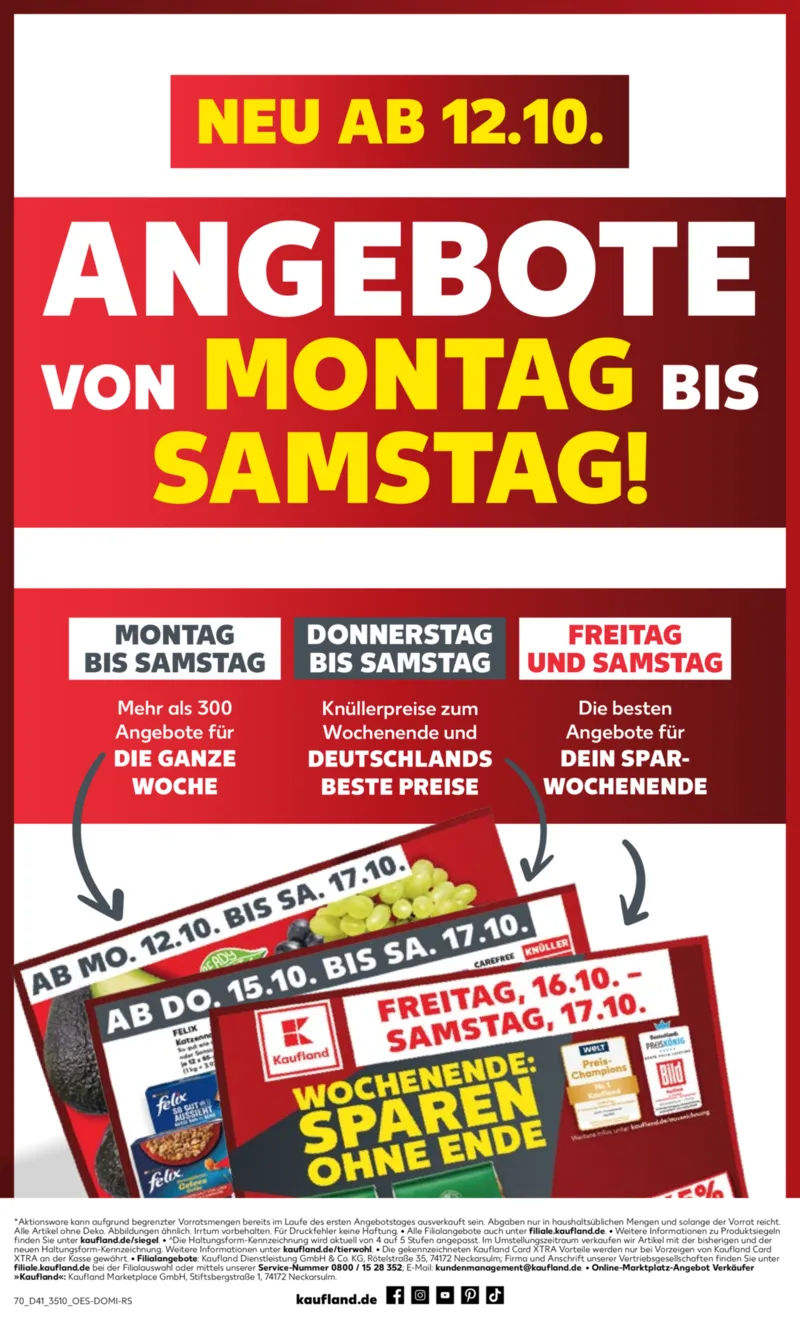 Kaufland Prospekt vom 08.10.2026, Seite 70