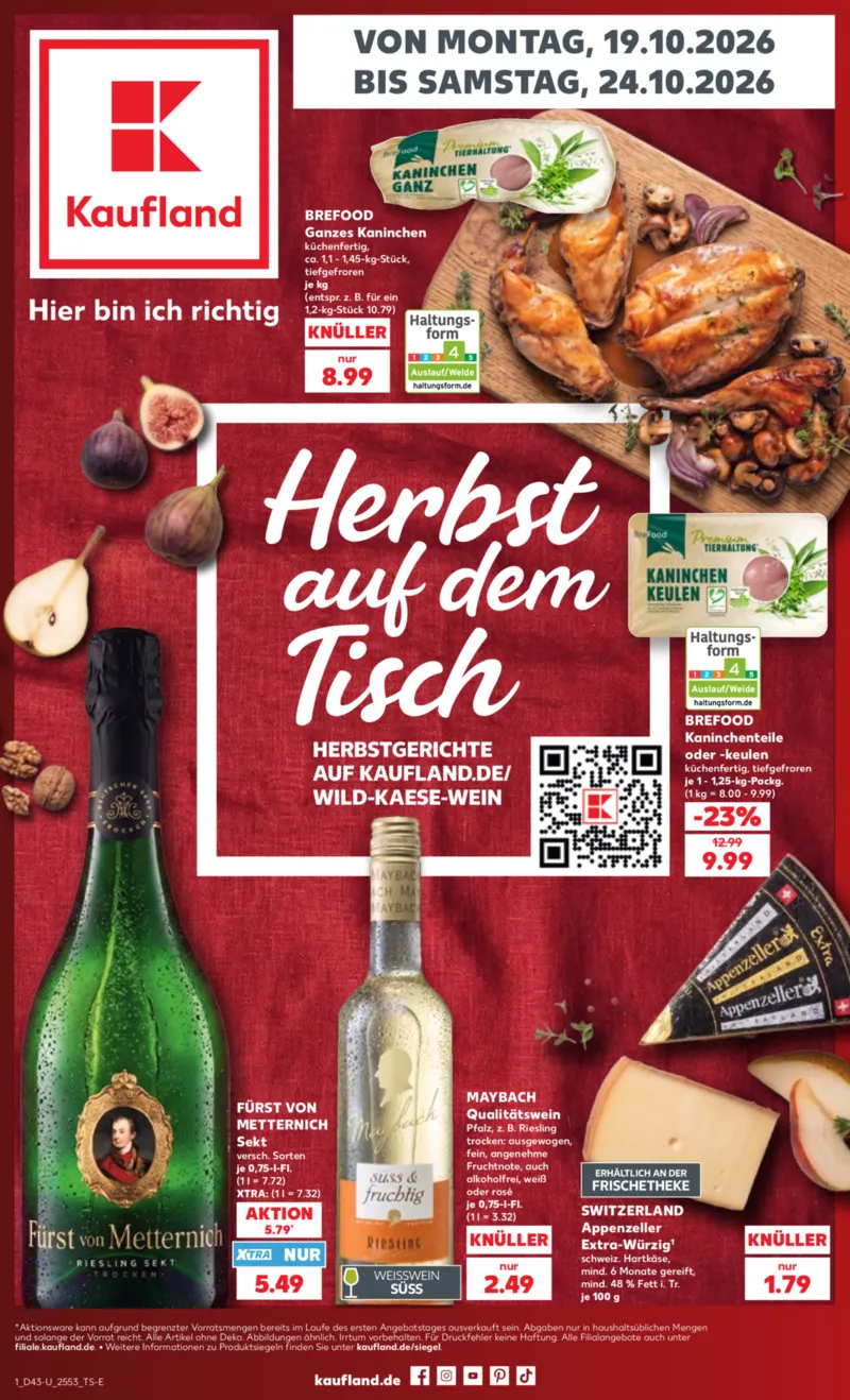 Kaufland Prospekt vom 19.10.2026, Seite 1