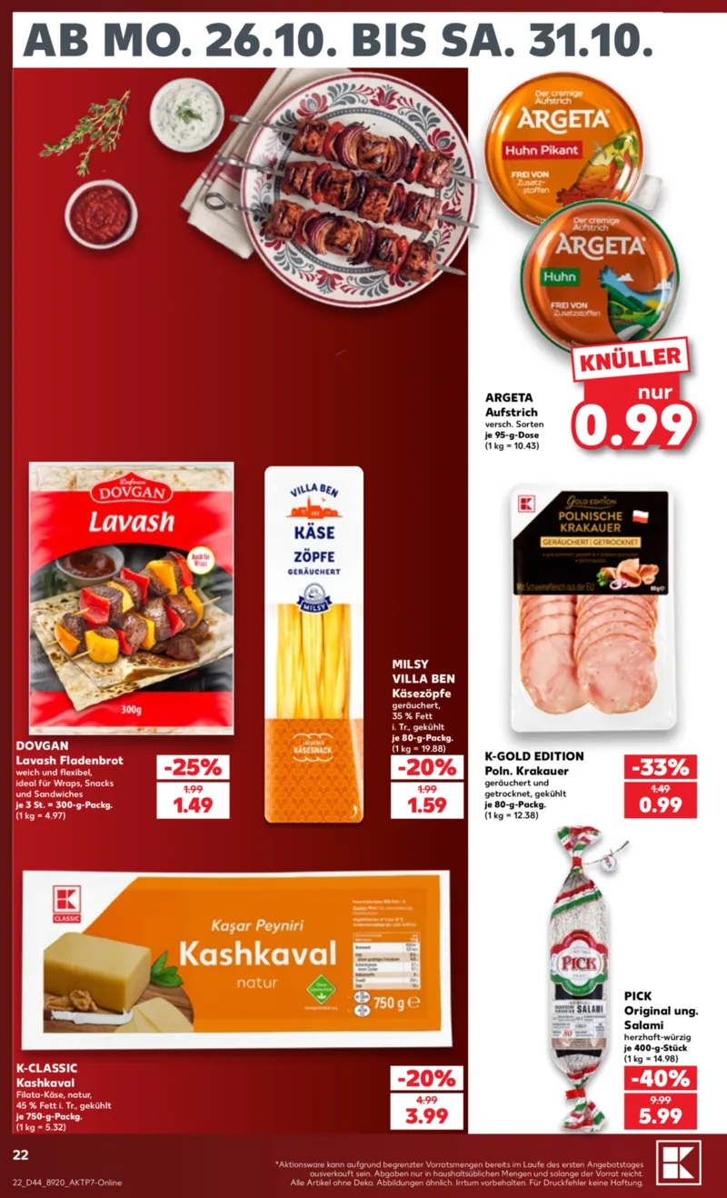 Kaufland Prospekt vom 26.10.2026, Seite 22