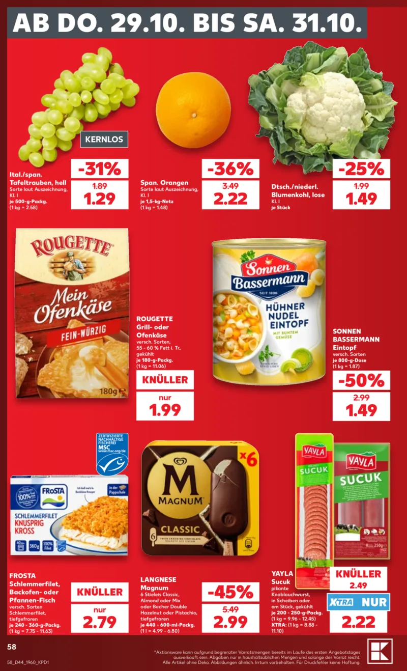 Kaufland Prospekt vom 26.10.2026, Seite 58