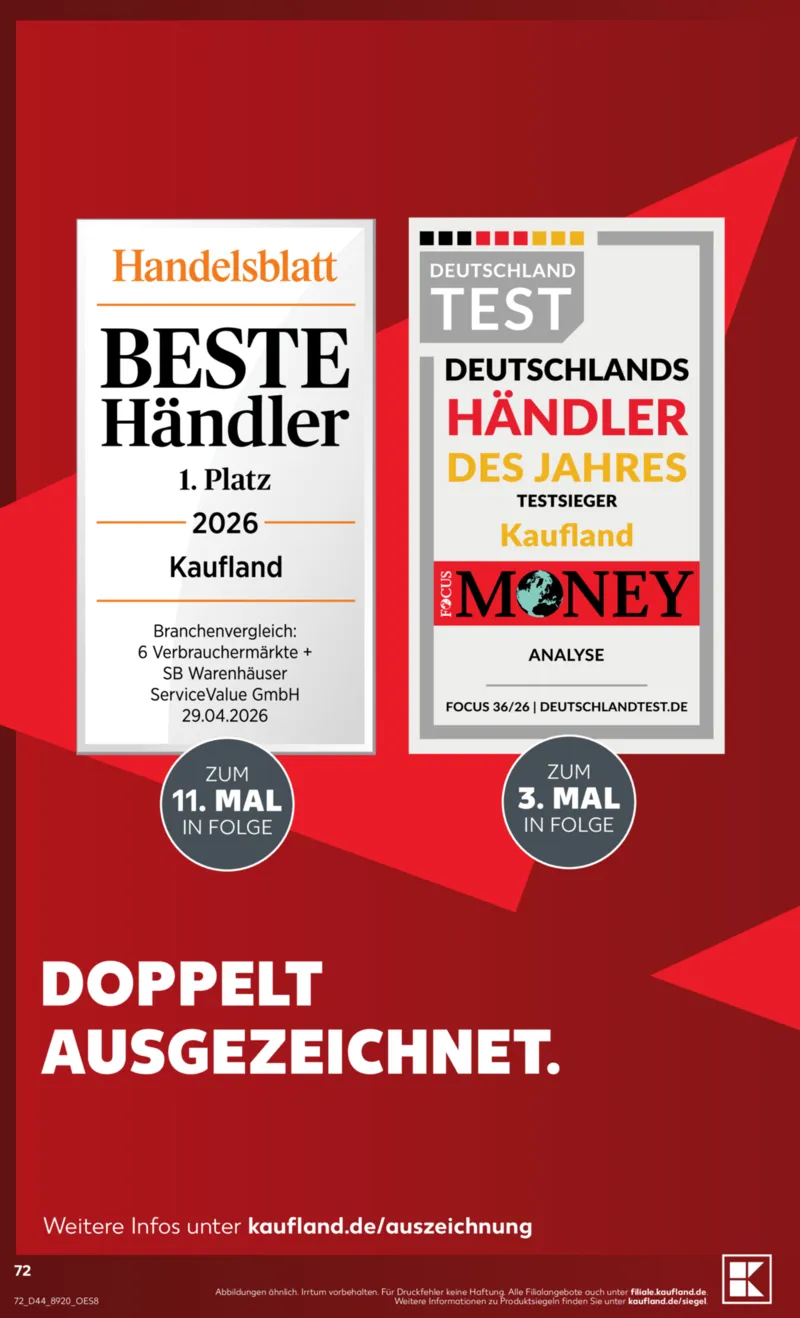 Kaufland Prospekt vom 26.10.2026, Seite 72