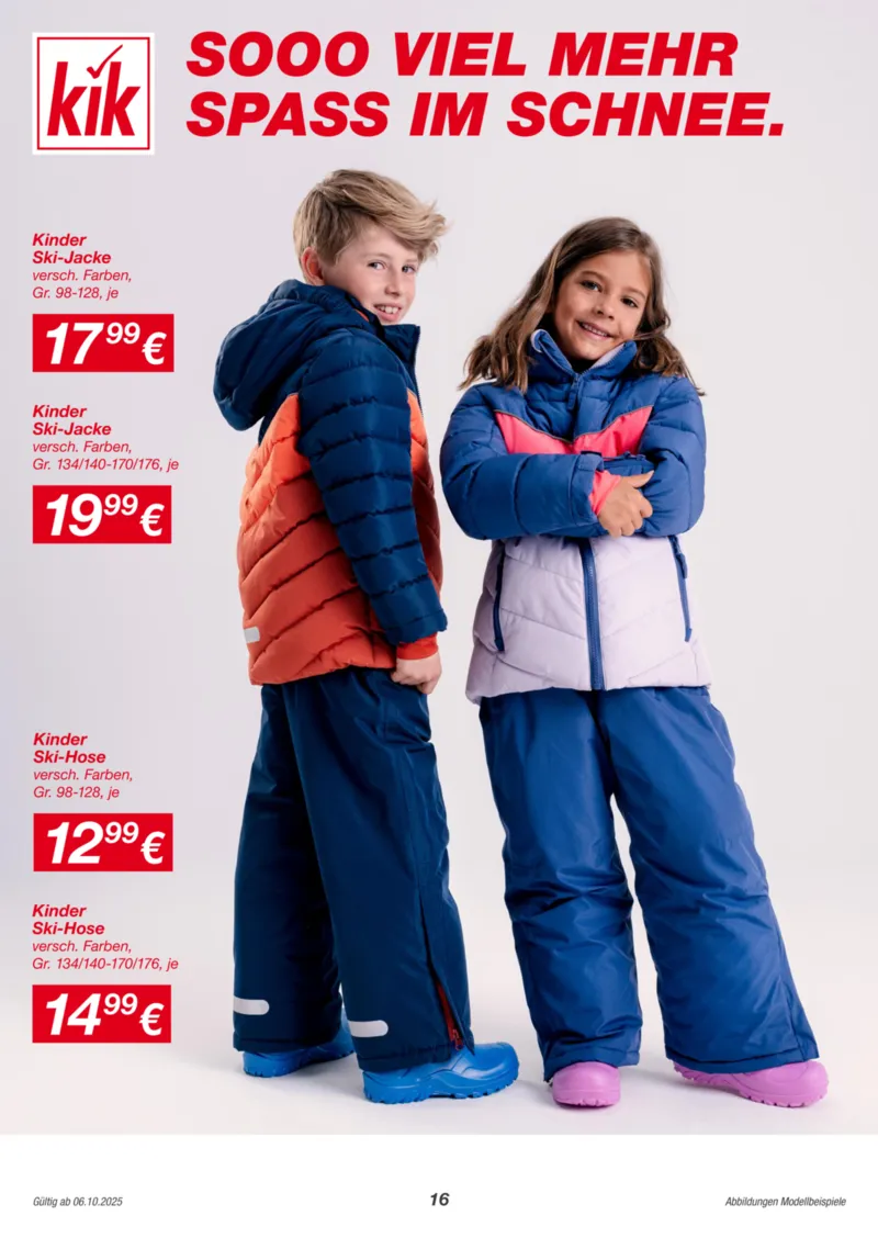 KiK Prospekt vom 06.10.2025, Seite 16
