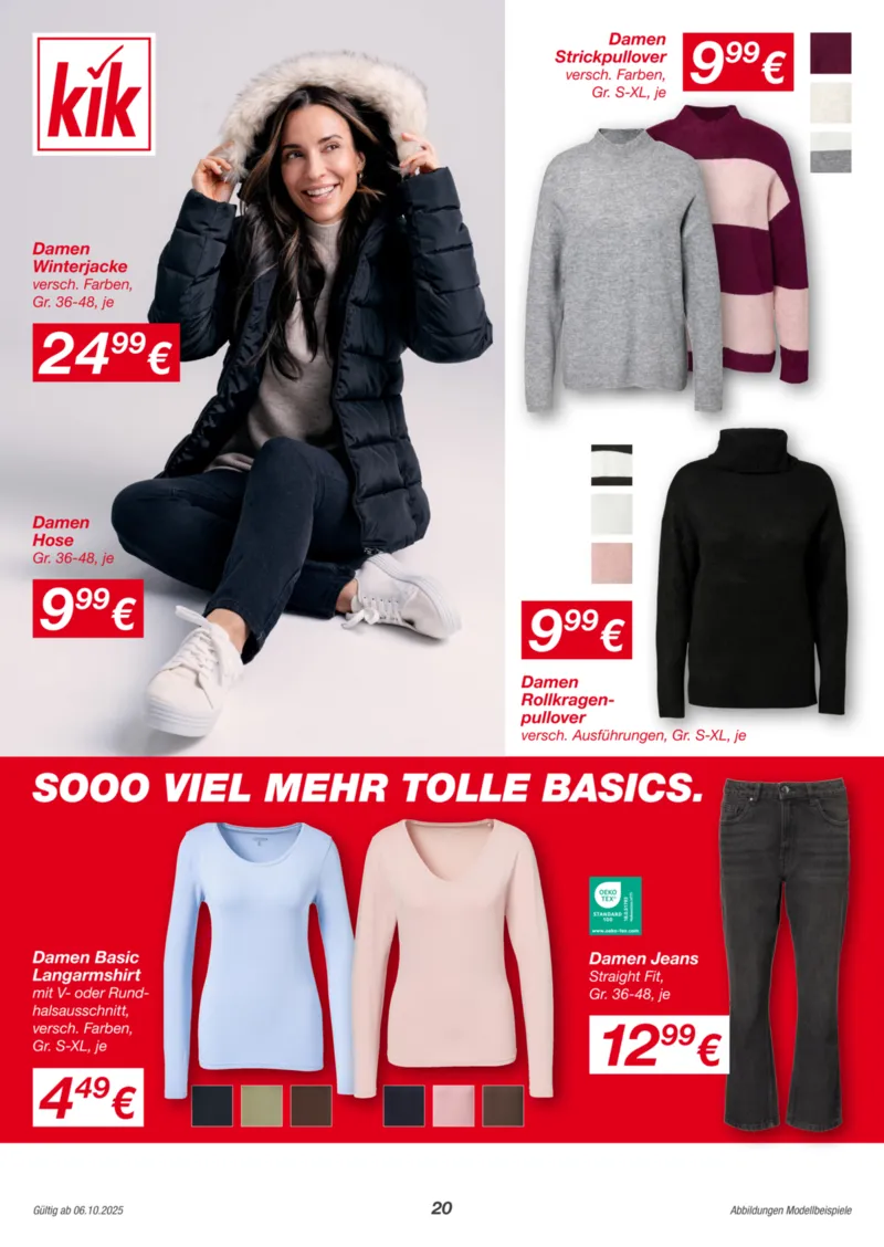 KiK Prospekt vom 06.10.2025, Seite 20