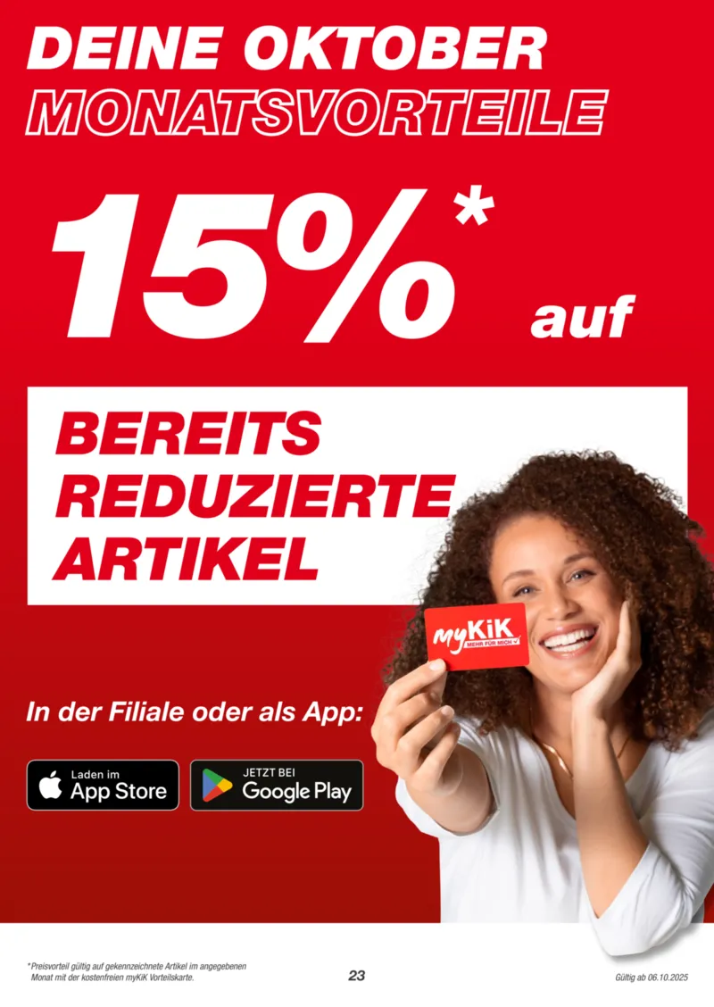 KiK Prospekt vom 06.10.2025, Seite 23