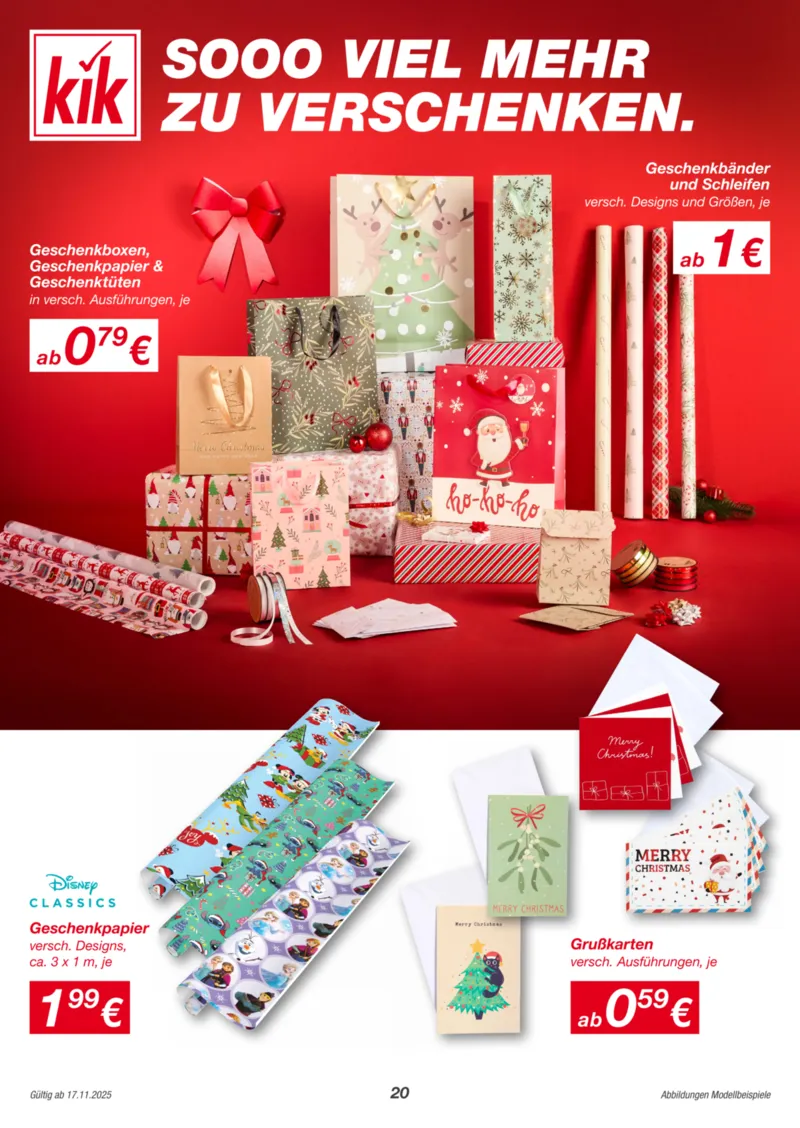 KiK Prospekt vom 17.11.2025, Seite 20