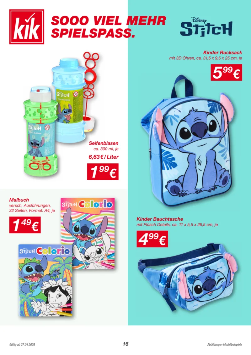 KiK Prospekt vom 27.04.2026, Seite 16