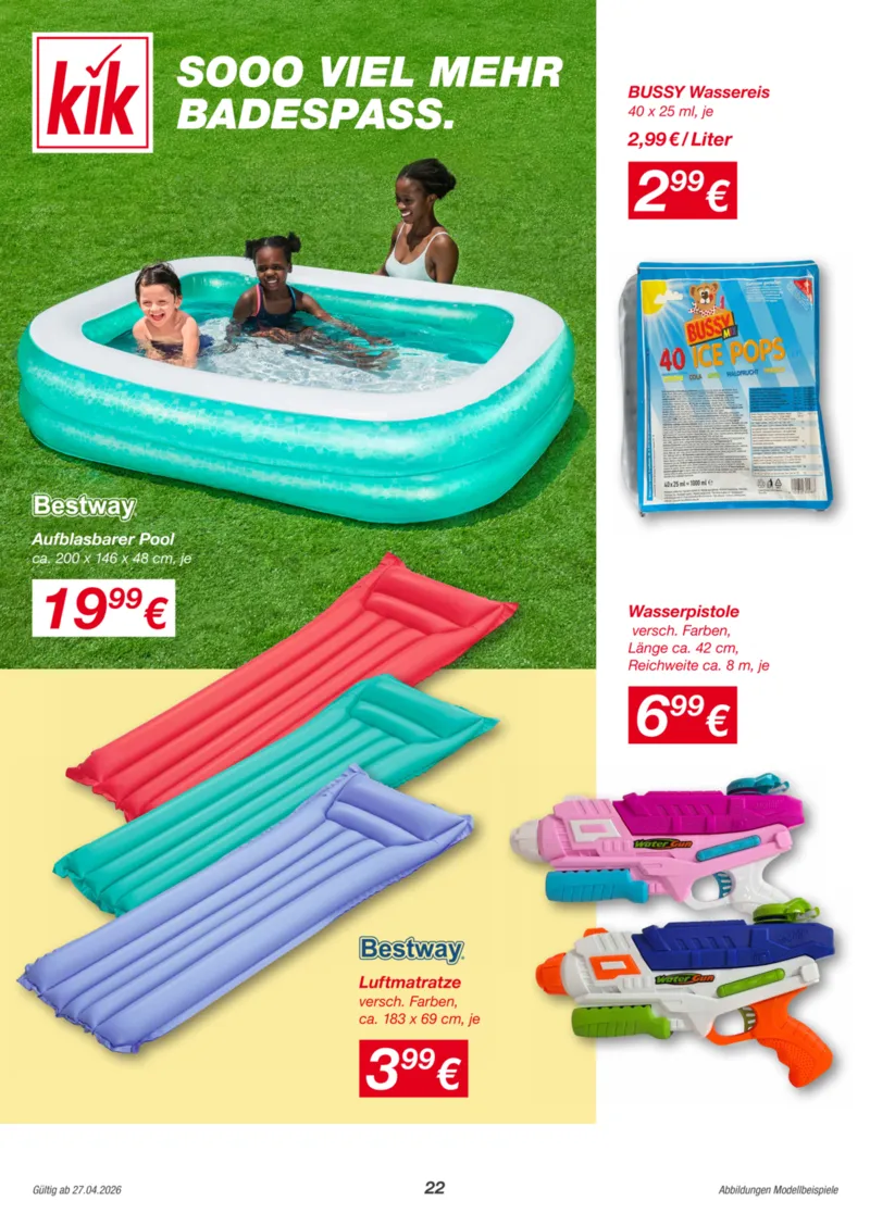 KiK Prospekt vom 27.04.2026, Seite 22