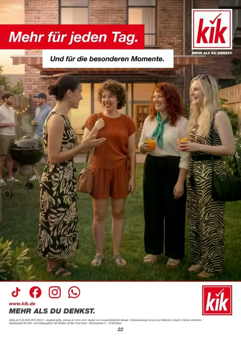 KiK Prospekt vom 25.05.2026, Seite 22