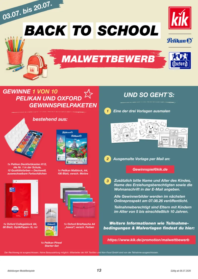 KiK Prospekt vom 06.07.2026, Seite 13