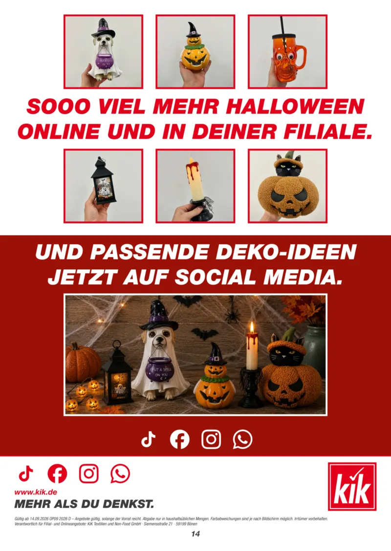 KiK Prospekt vom 14.09.2026, Seite 14