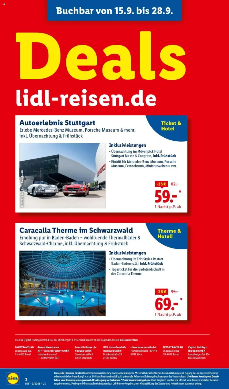 Lidl-Reisen Prospekt vom 13.09.2025, Seite 2