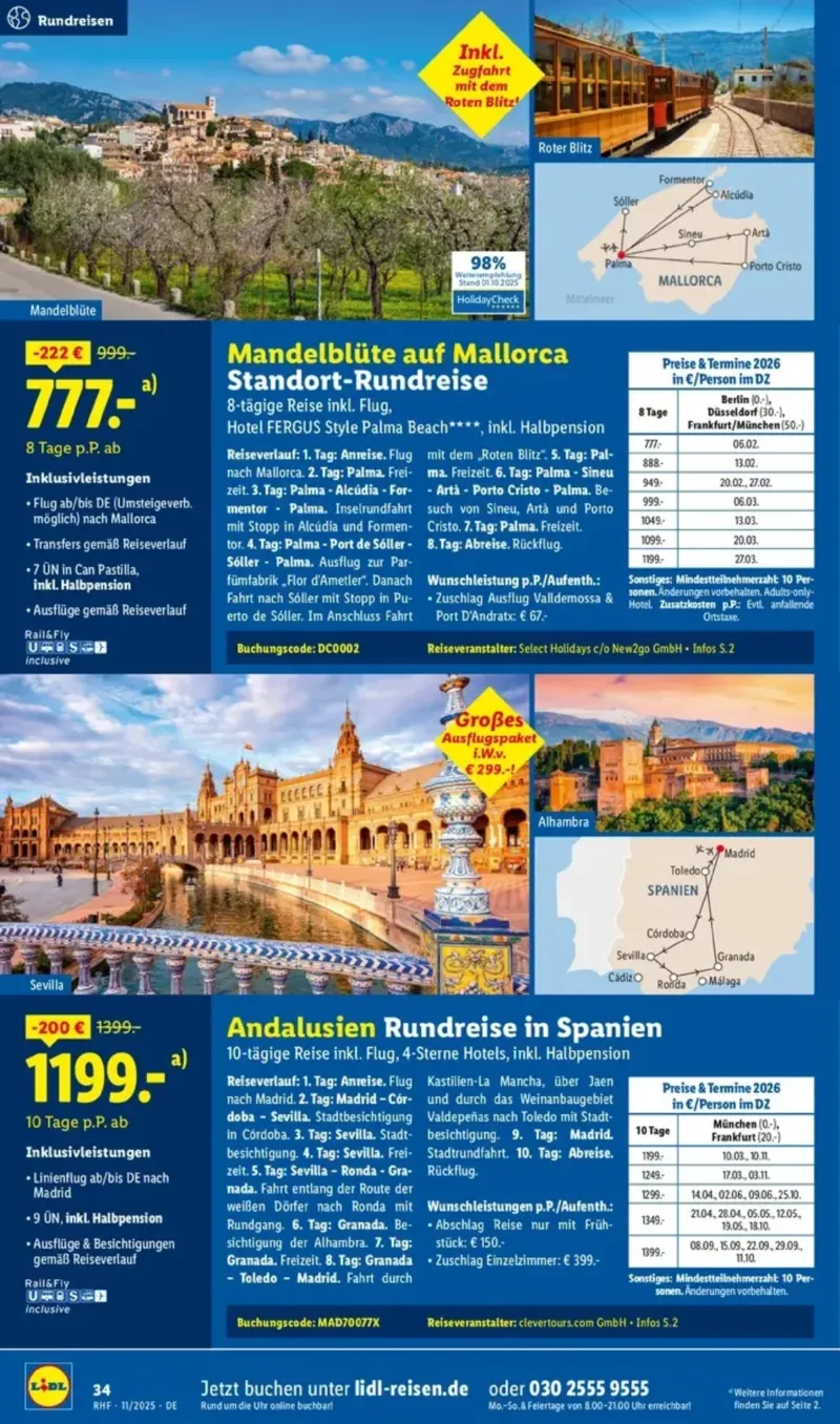 Lidl-Reisen Prospekt vom 29.10.2025, Seite 20