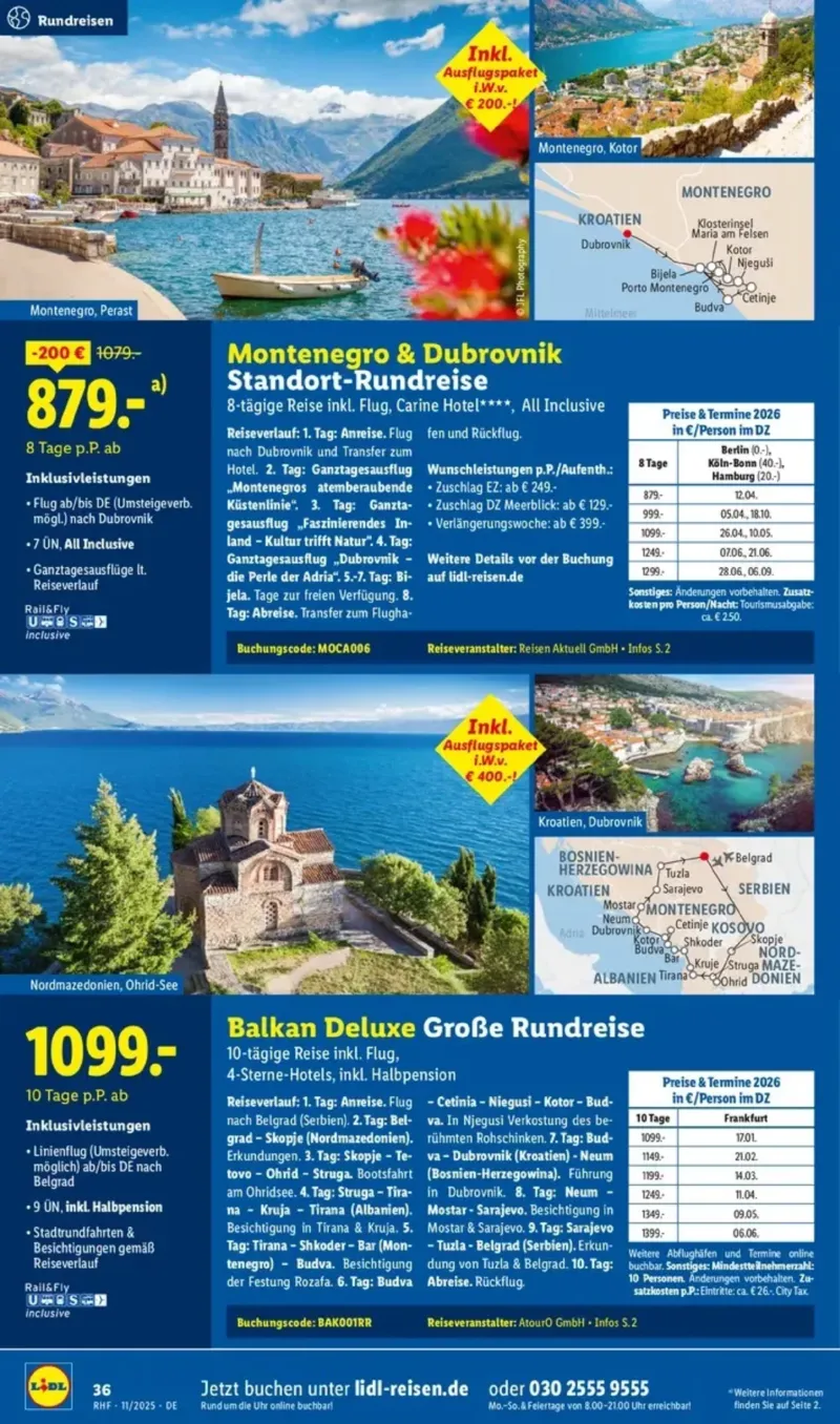 Lidl-Reisen Prospekt vom 29.10.2025, Seite 21