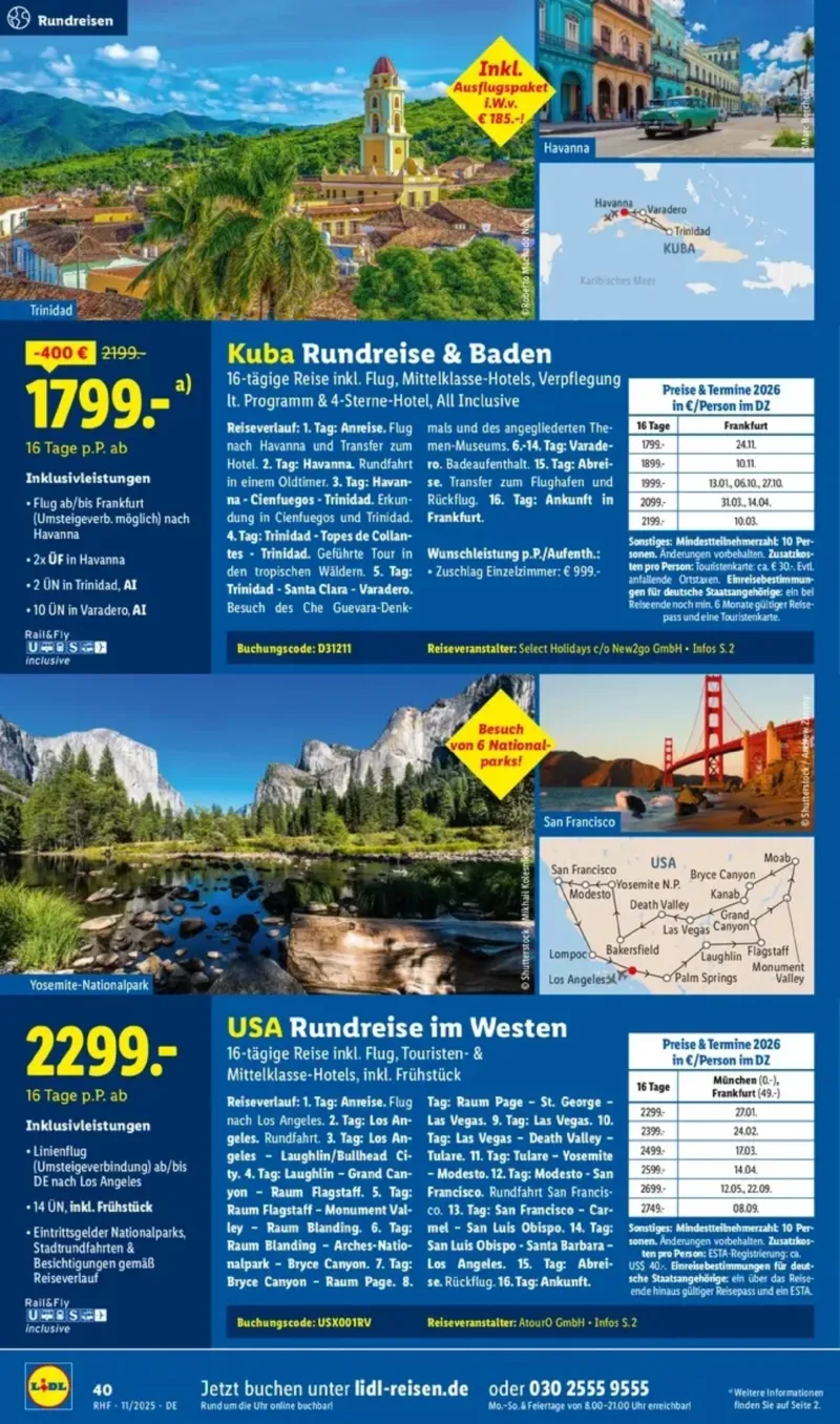 Lidl-Reisen Prospekt vom 29.10.2025, Seite 22