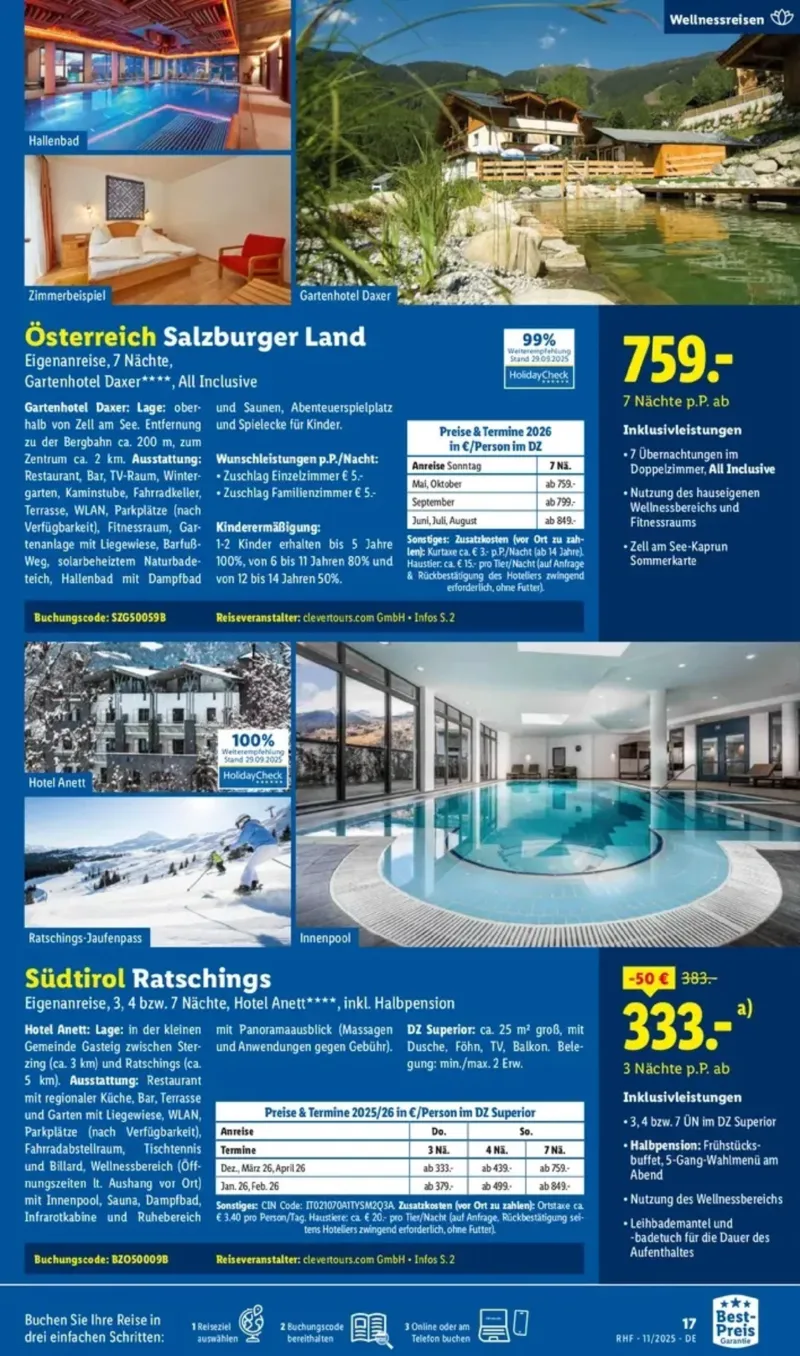 Lidl-Reisen Prospekt vom 29.10.2025, Seite 39