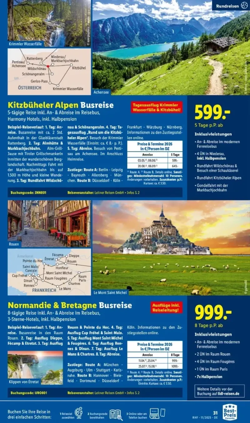 Lidl-Reisen Prospekt vom 29.10.2025, Seite 45