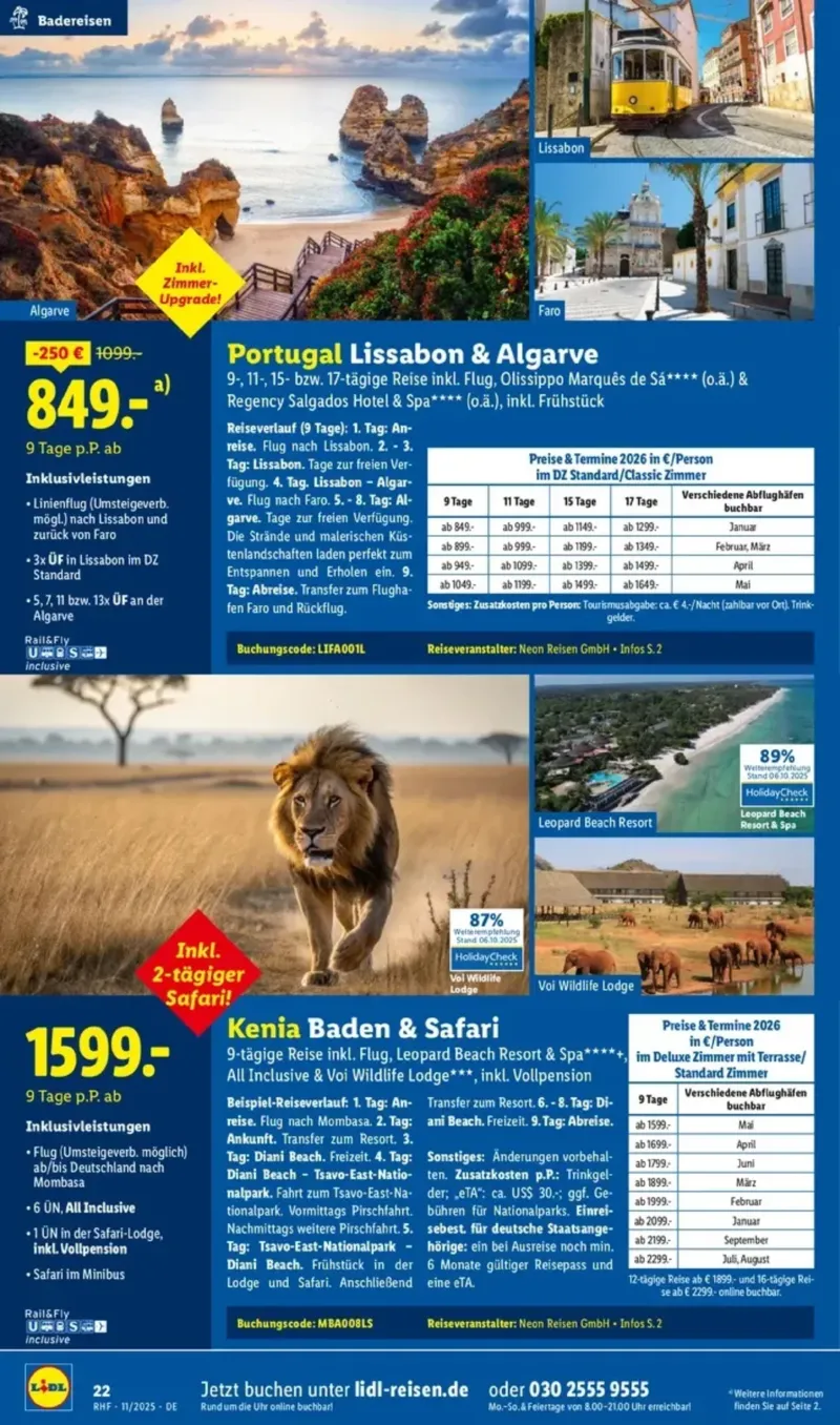 Lidl-Reisen Prospekt vom 29.10.2025, Seite 9